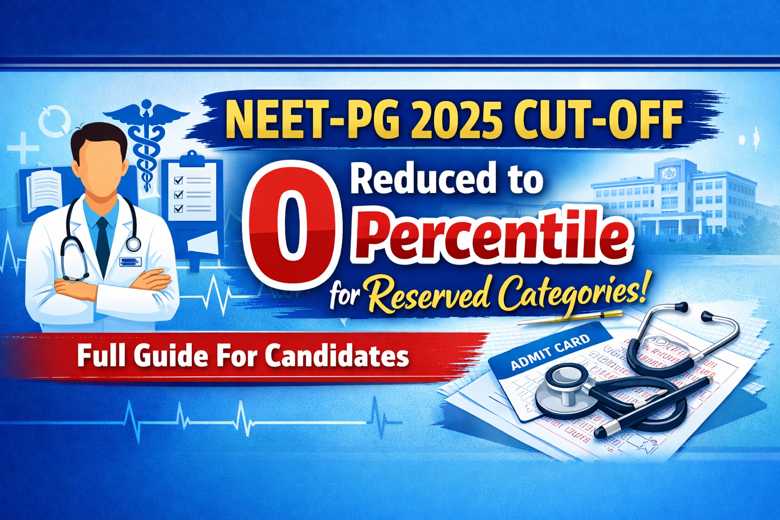 NEET PG Aspirants in General Category  This is What 7th Percentile Cut-Off Means for You